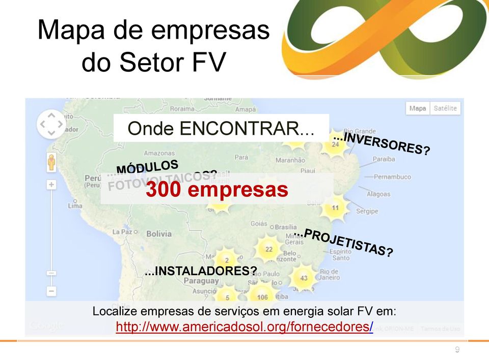 Localize empresas de serviços em energia