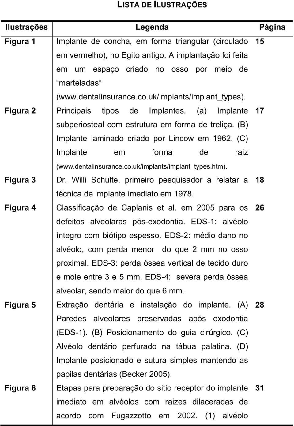 (a) Implante 17 subperiosteal com estrutura em forma de treliça. (B) Implante laminado criado por Lincow em 1962. (C) Implante em forma de raiz (www.dentalinsurance.co.uk/implants/implant_types.htm).