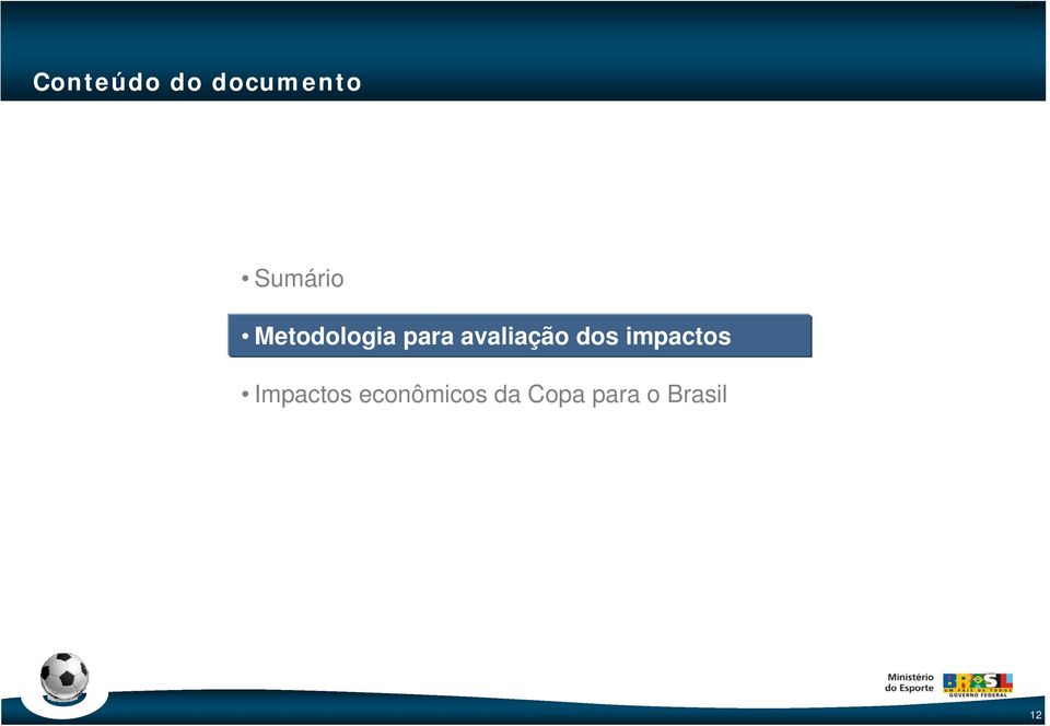 avaliação dos impactos