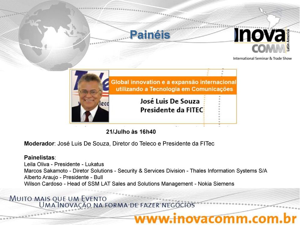Solutions - Security & Services Division - Thales Information Systems S/A Alberto Araujo