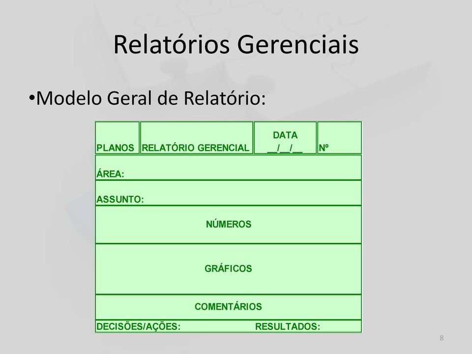 DATA / / Nº ÁREA: ASSUNTO: NÚMEROS