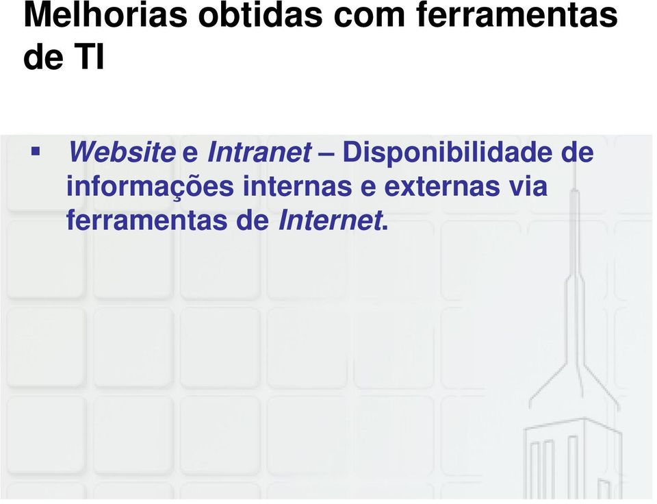 Disponibilidade de informações