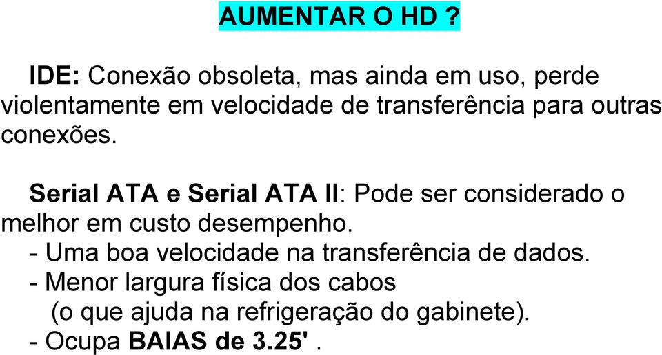 transferência para outras conexões.