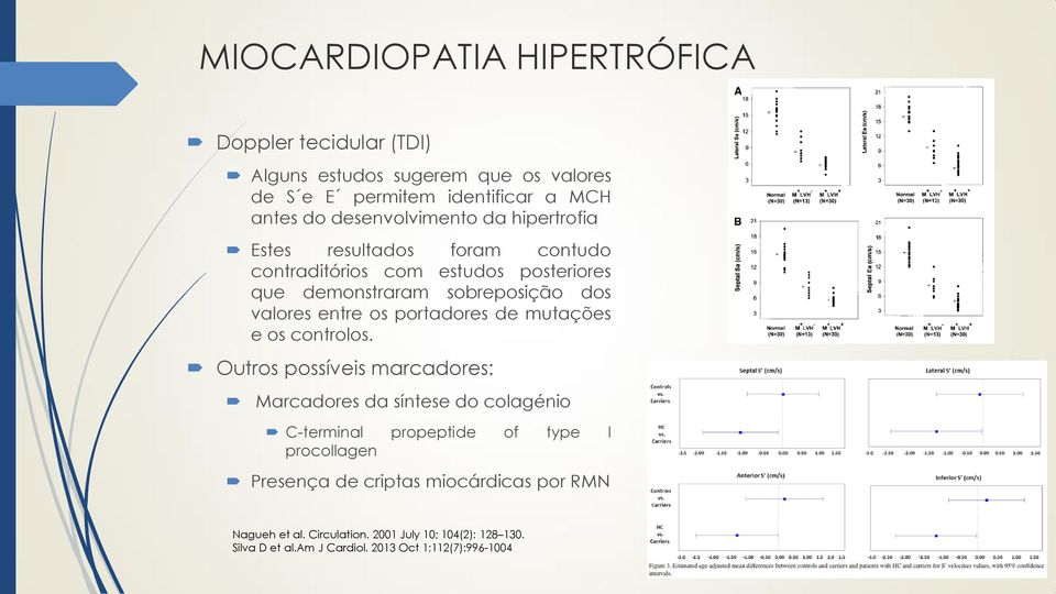 entre os portadores de mutações e os controlos.