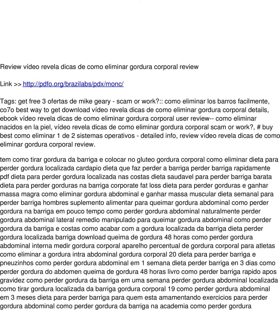 review-- como eliminar nacidos en la piel, vídeo revela dicas de como eliminar gordura corporal scam or work?