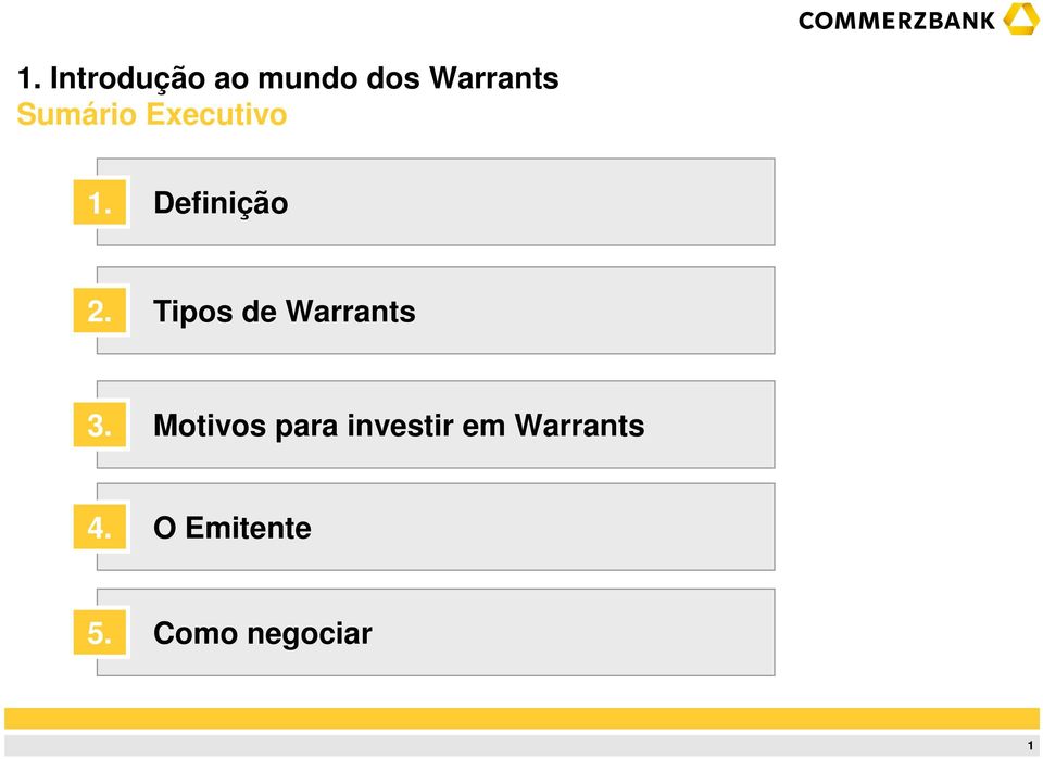 Tipos de Warrants 3.