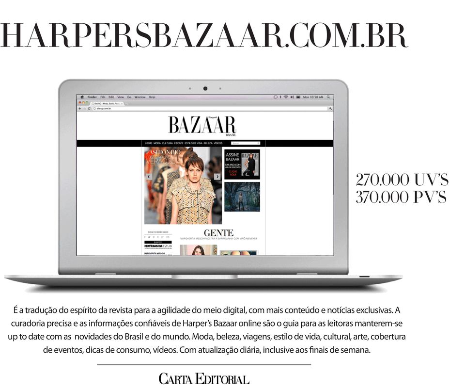 A curadoria precisa e as informações confiáveis de Harper s Bazaar online são o guia para as leitoras manterem-se up to date com as