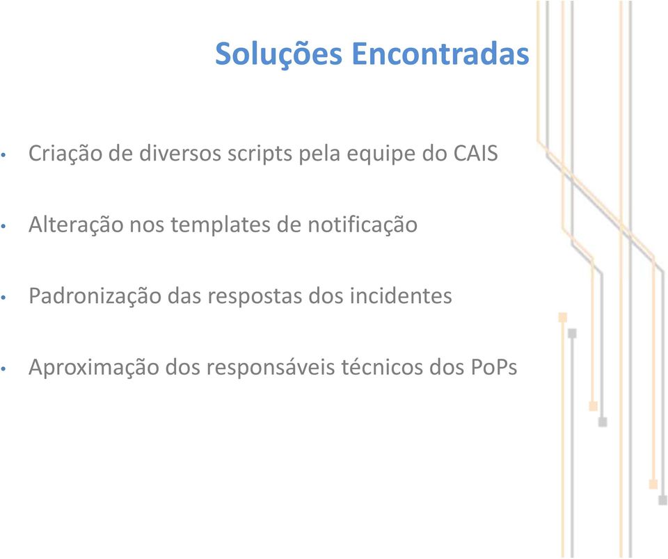 notificação Padronização das respostas dos