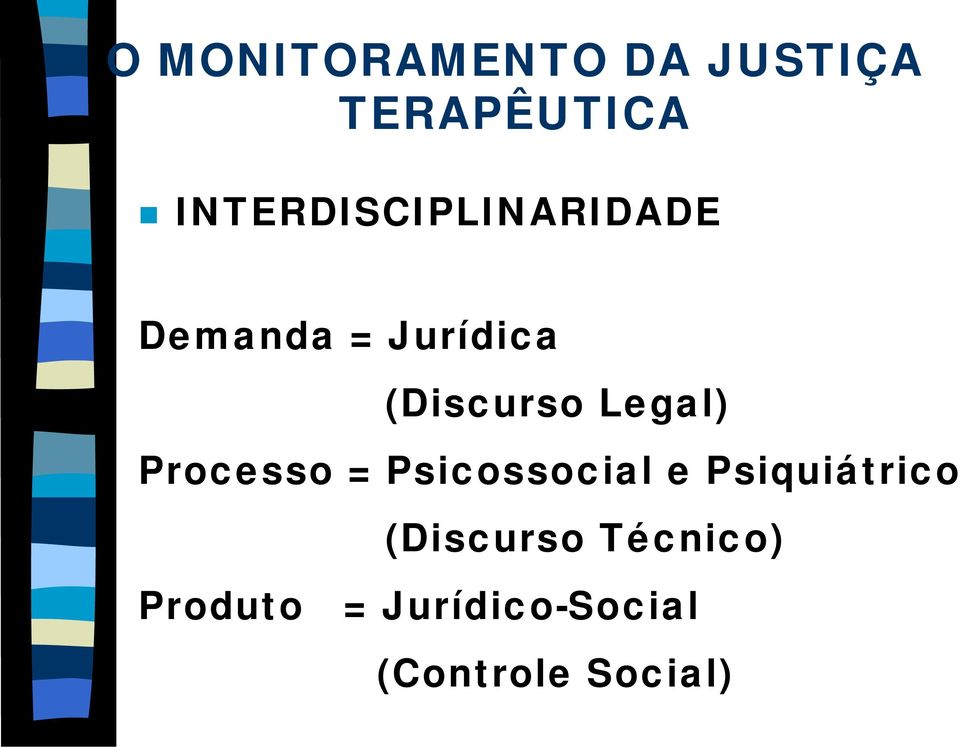 Psicossocial e Psiquiátrico (Discurso