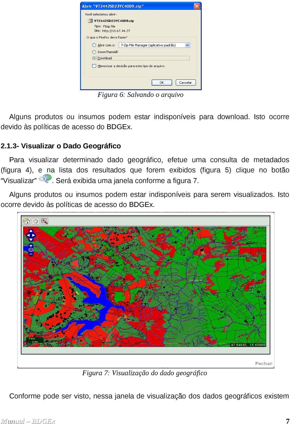 exibidos (figura 5) clique no botão Visualizar. Será exibida uma janela conforme a figura 7.