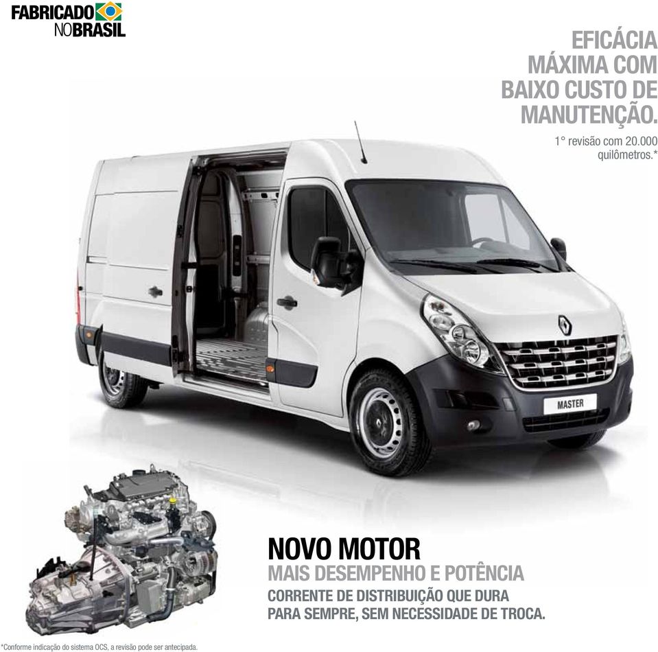 * novo motor mais desempenho e potência Corrente de distribuição