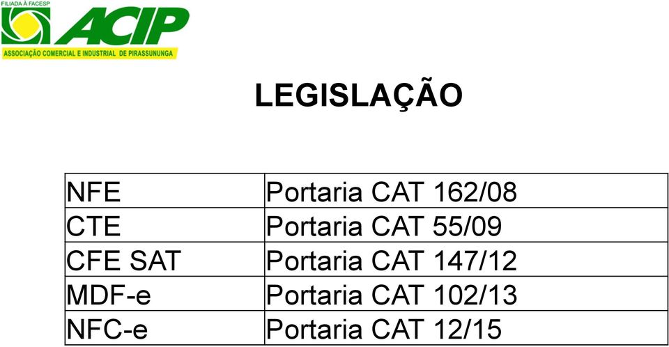 SAT Portaria CAT 147/12 MDF-e
