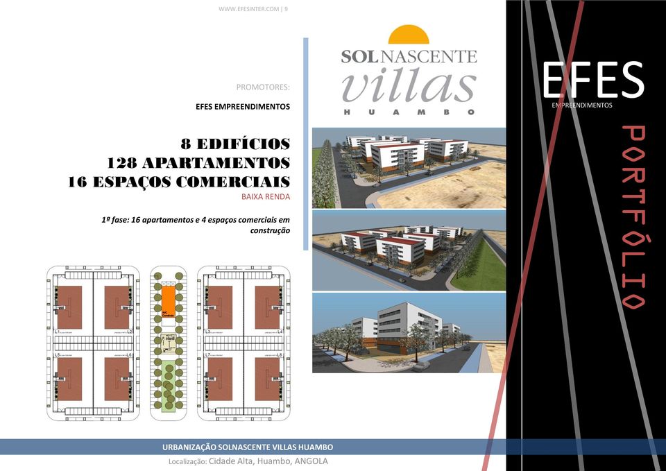 COMERCIAIS BAIXA RENDA 1ª fase: 16 apartamentos e 4