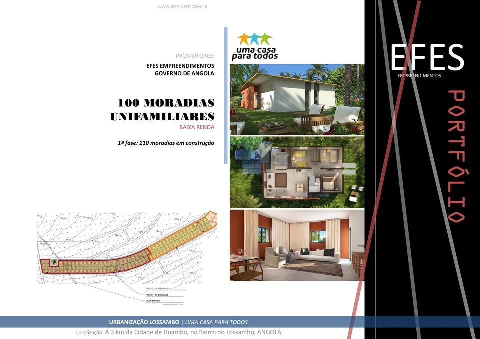 BAIXA RENDA 1ª fase: 110 moradias em construção