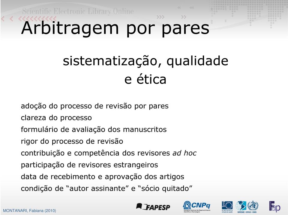 revisão contribuição e competência dos revisores ad hoc participação de revisores