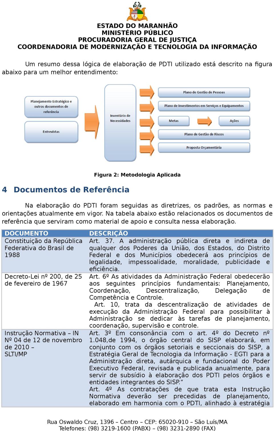 Na tabela abaixo estão relacionados os documentos de referência que serviram como material de apoio e consulta nessa elaboração.