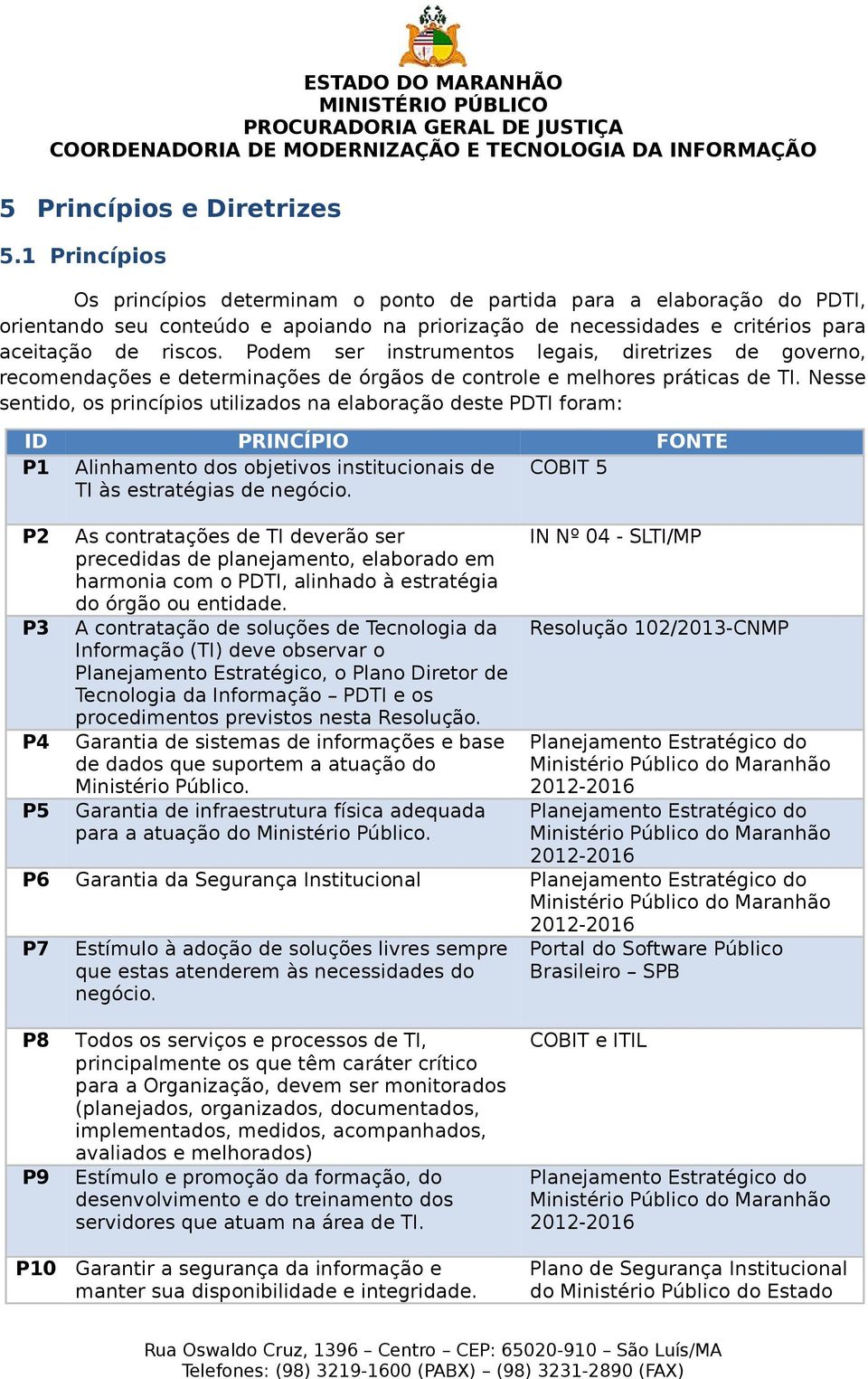 Podem ser instrumentos legais, diretrizes de governo, recomendações e determinações de órgãos de controle e melhores práticas de TI.