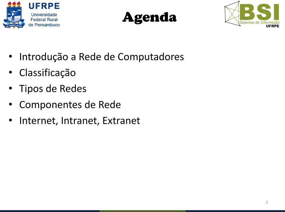 Tipos de Redes Componentes de