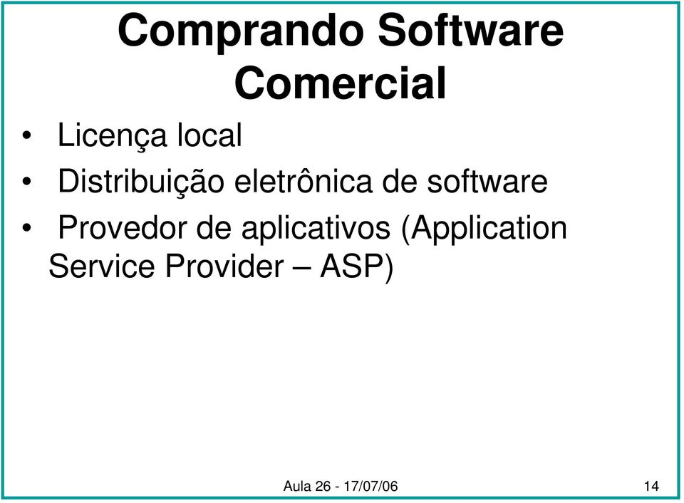 software Provedor de aplicativos