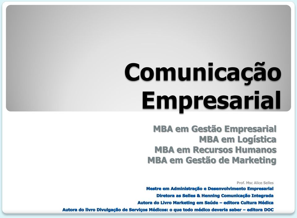 Logística MBA em Recursos Humanos