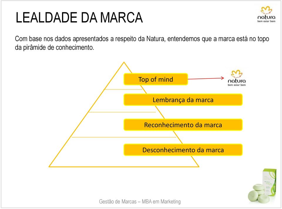 topo da pirâmide de conhecimento.