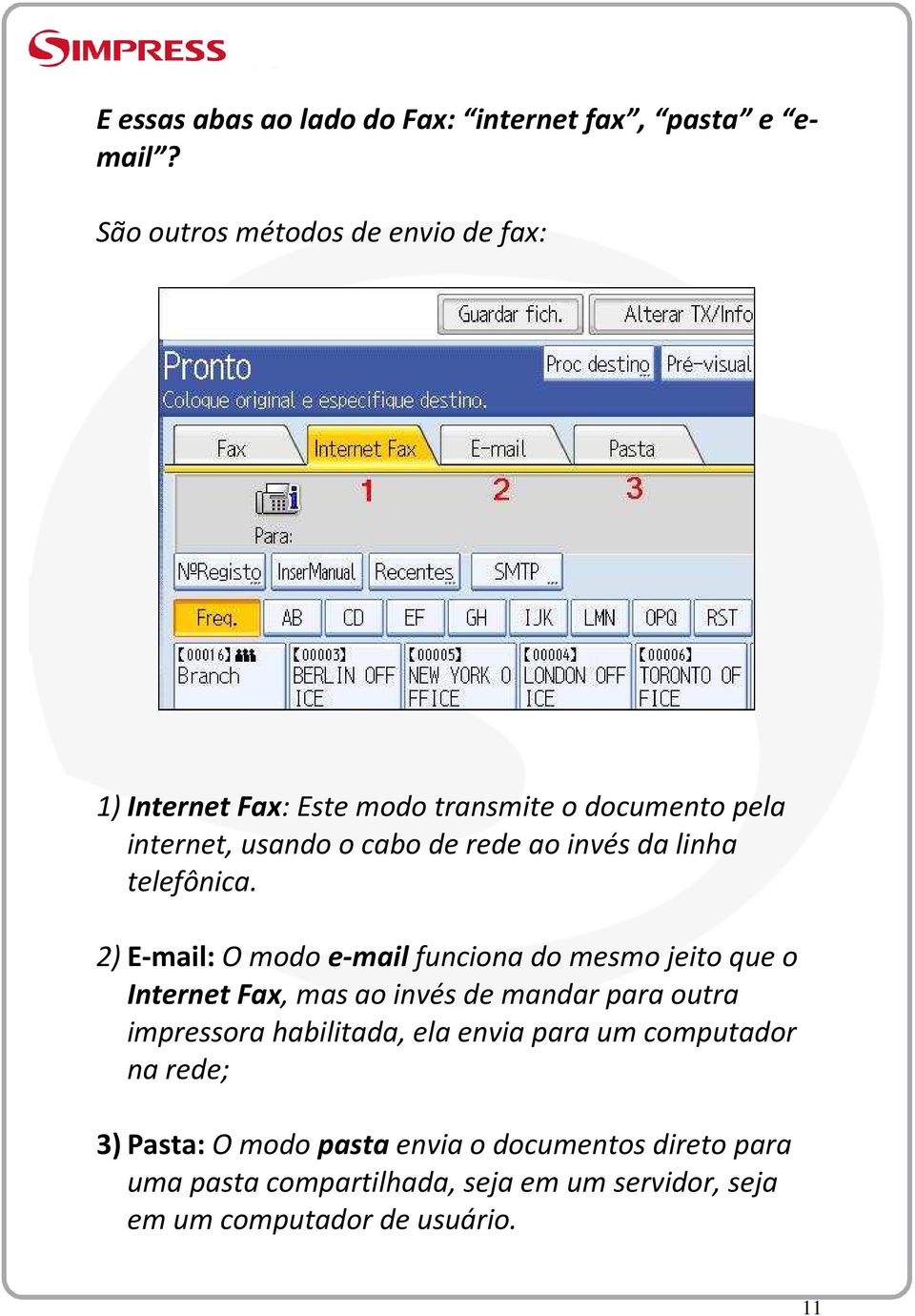 invés da linha telefônica.