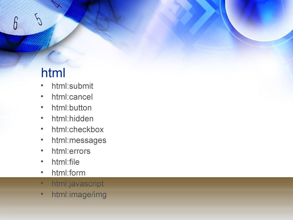 html:checkbox html:messages