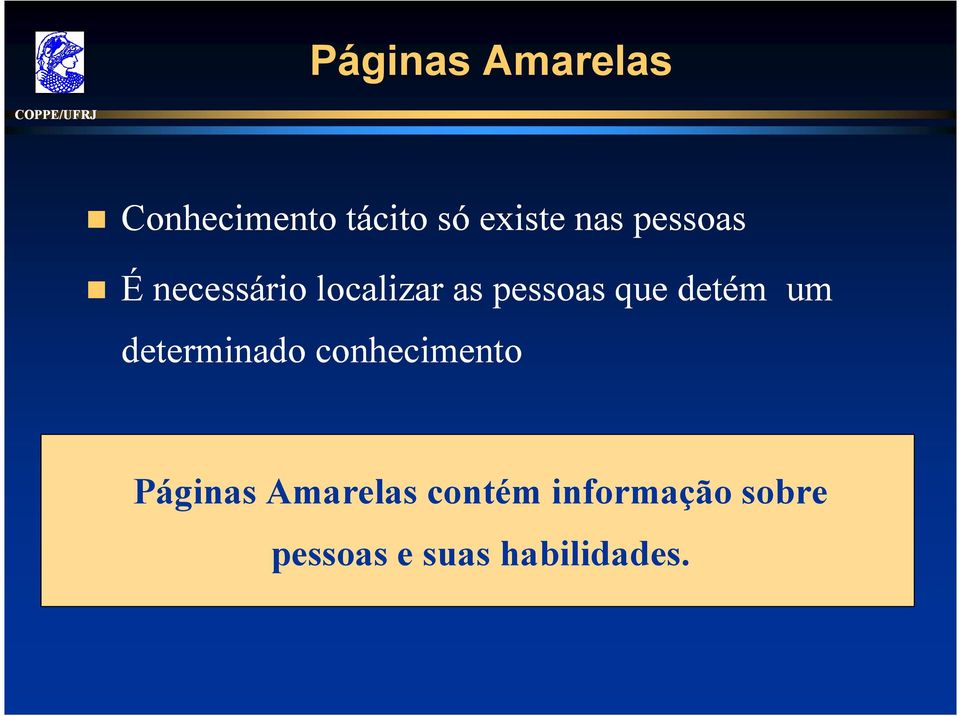 detém um determinado conhecimento Páginas