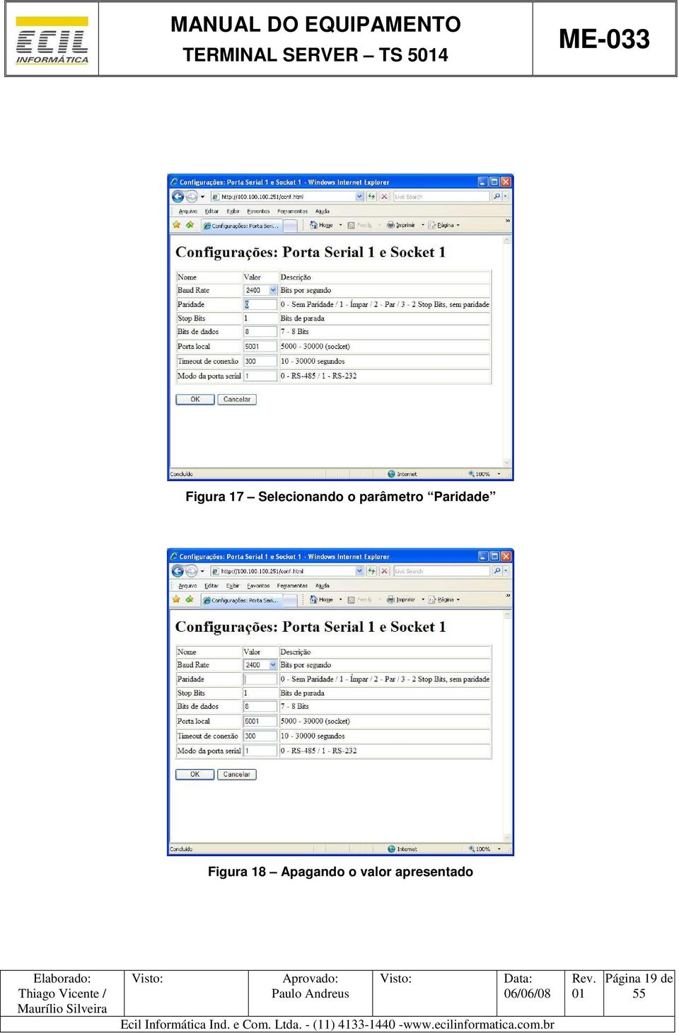 Paridade Figura 18 Apagando o