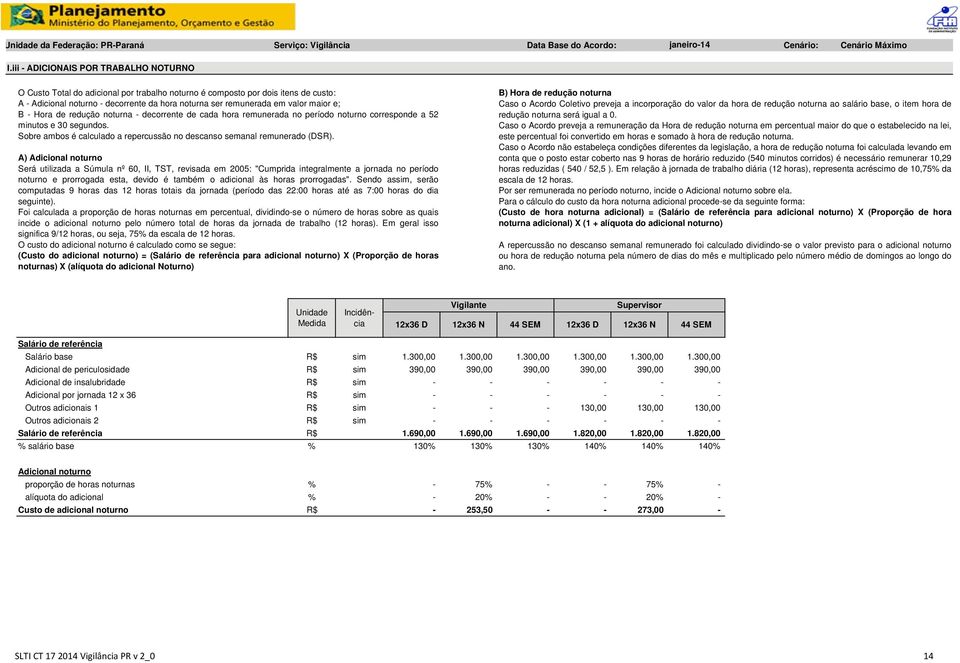 ser remunerada em valor maior e; B - Hora de redução noturna - decorrente de cada hora remunerada no período noturno corresponde a 52 minutos e 30 segundos.