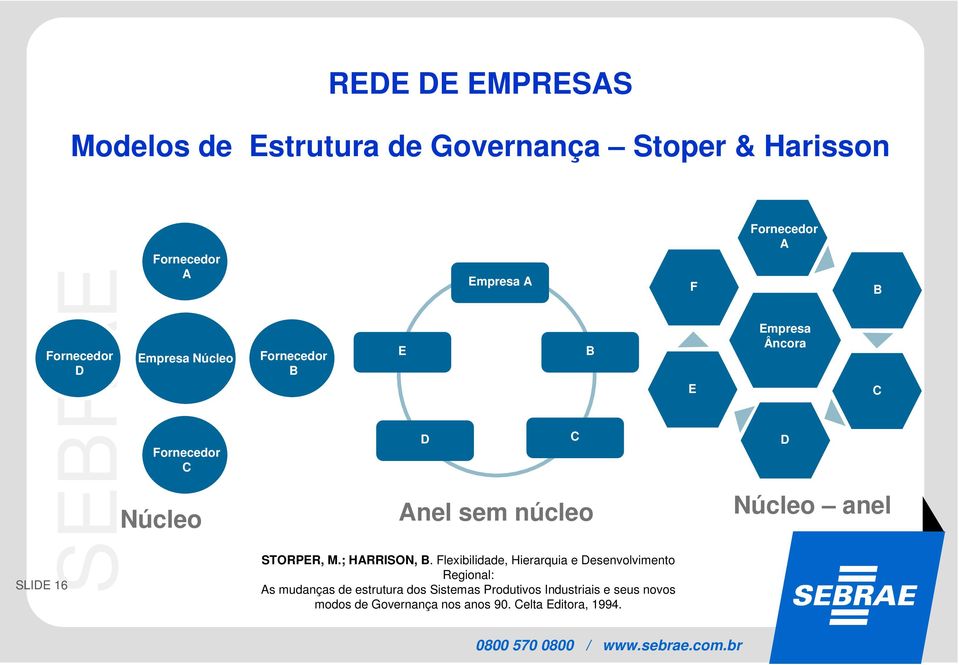 Flexibilidade, Hierarquia e Desenvolvimento Regional: As mudanças de estrutura dos Sistemas Produtivos