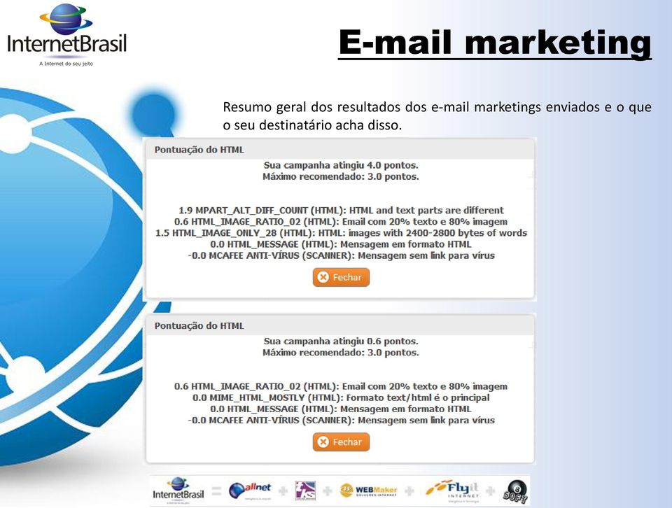 e-mail marketings enviados e