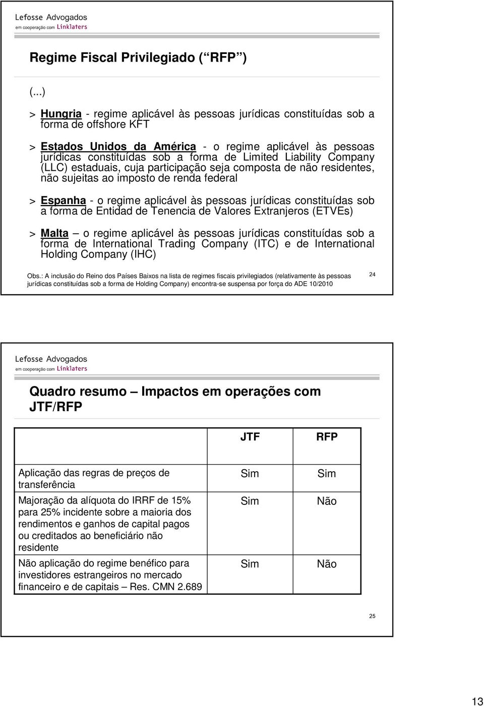 Limited Liability Company (LLC) estaduais, cuja participação seja composta de não residentes, não sujeitas ao imposto de renda federal > Espanha - o regime aplicável às pessoas jurídicas constituídas