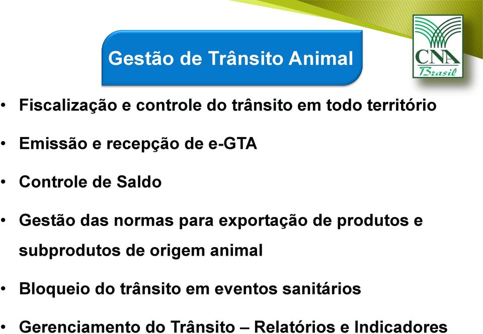 para exportação de produtos e subprodutos de origem animal Bloqueio do