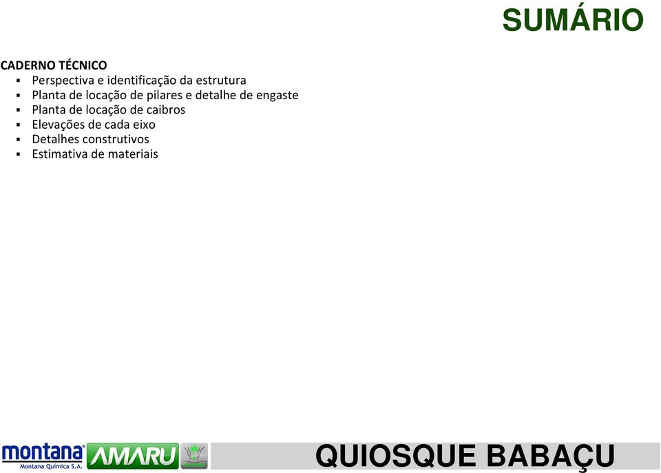 de engaste Planta de locação de caibros Elevações de