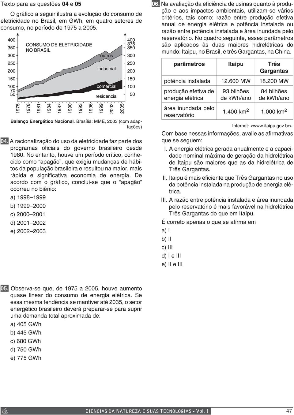 produção e aos impactos ambientais, utilizam-se vários critérios, tais como: razão entre produção efetiva anual de energia elétrica e potência instalada ou razão entre potência instalada e área