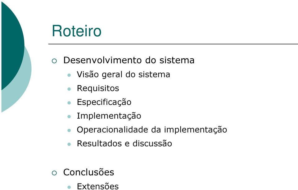 Implementação Operacionalidade da