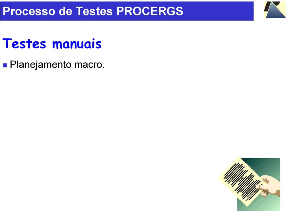 Testes manuais