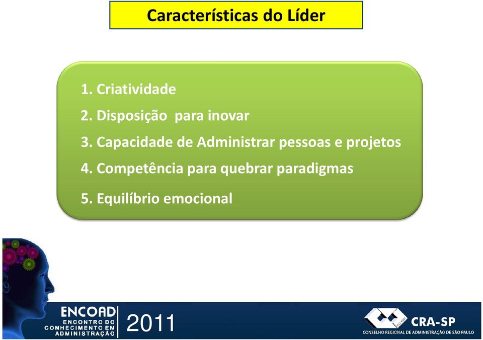 Capacidade de Administrar pessoas e projetos