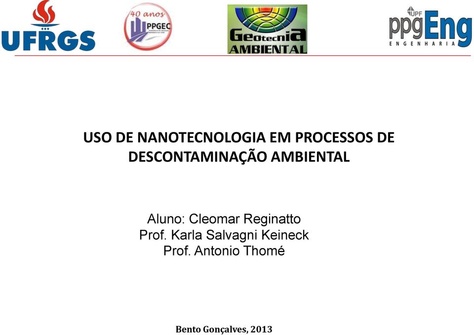 Cleomar Reginatto Prof.