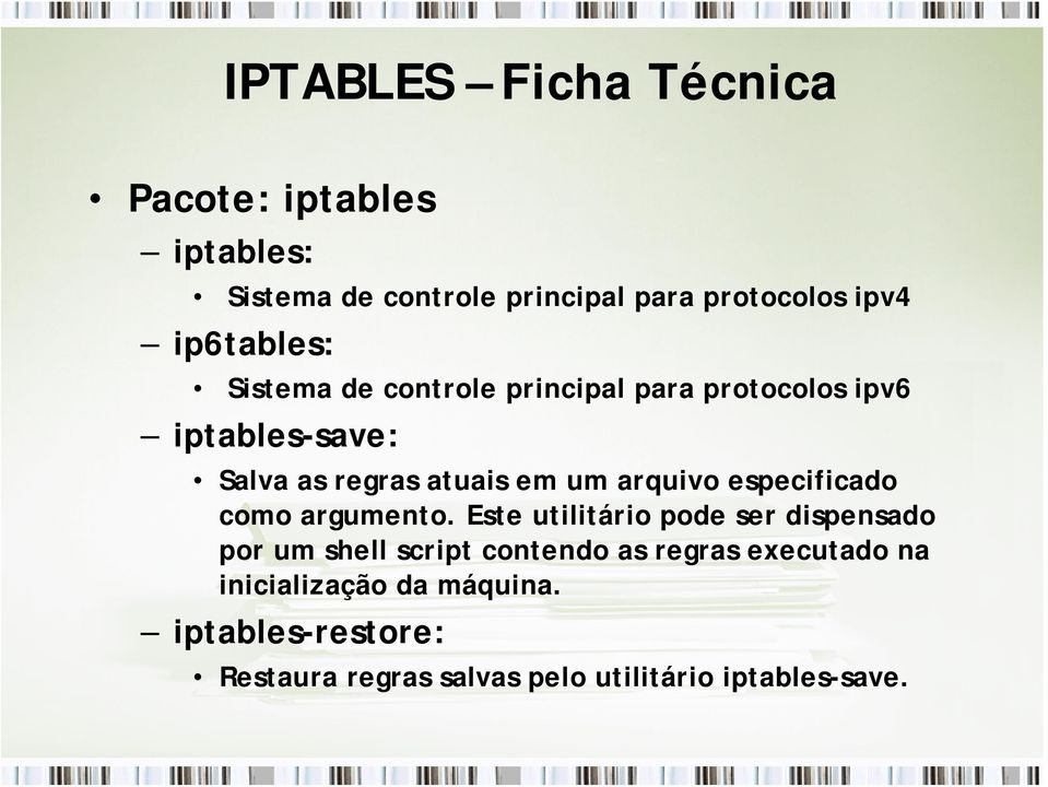 arquivo especificado como argumento.