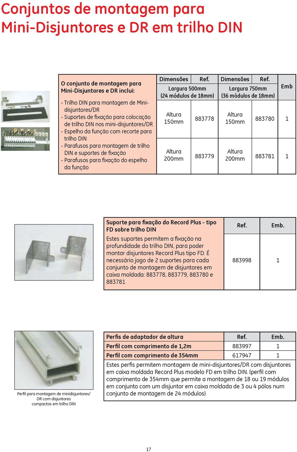 função Dimensões Ref.