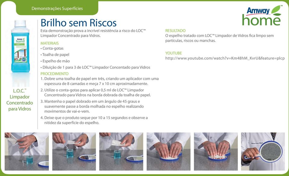 Dobre uma toalha de papel em três, criando um aplicador com uma espessura de 8 camadas e meça 7 x 10 cm aproximadamente. 2.