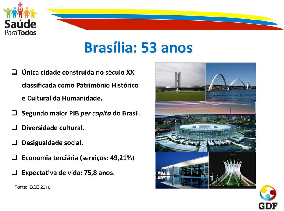 q Segundo maior PIB per capita do Brasil. q Diversidade cultural.