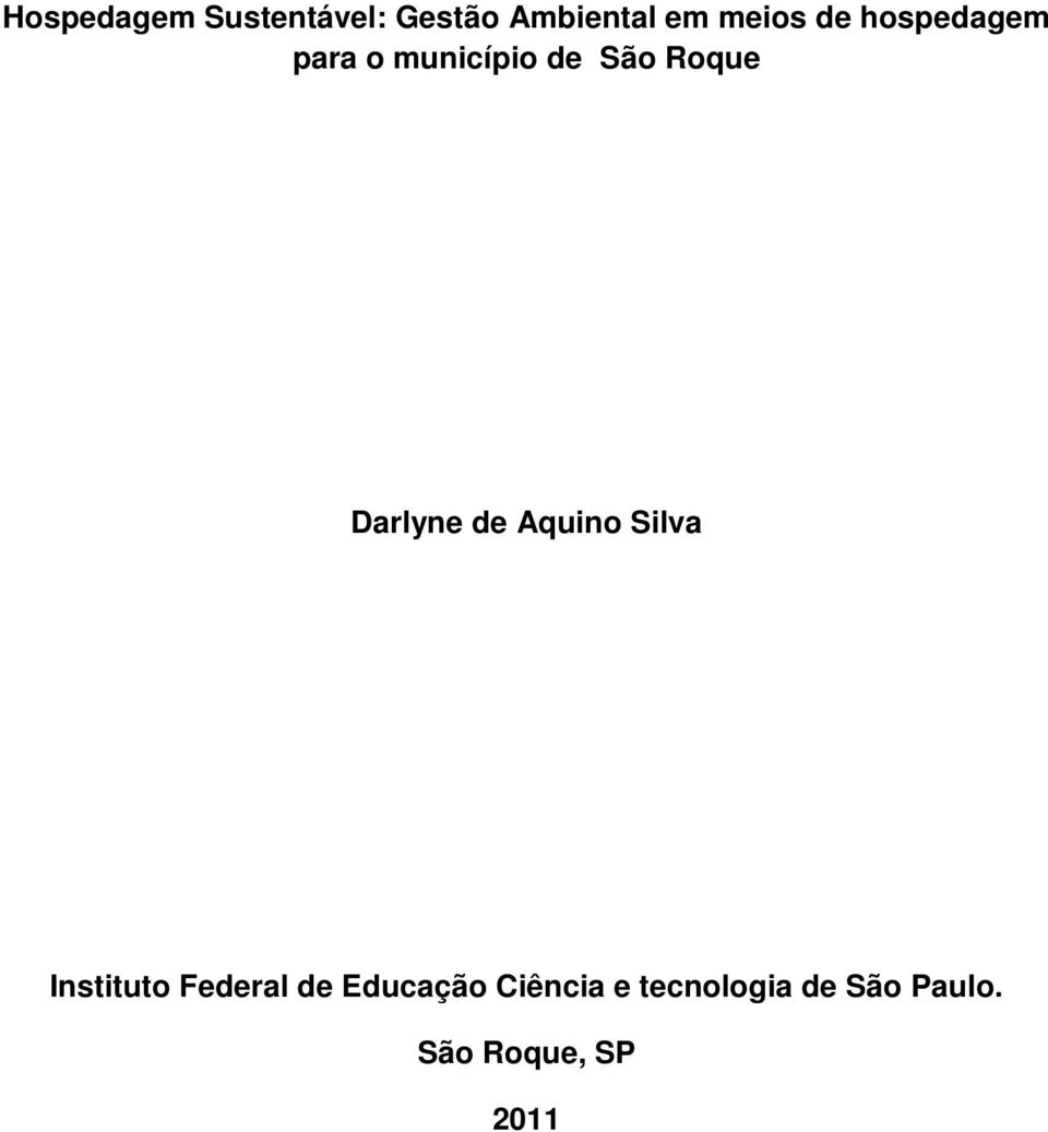 Darlyne de Aquino Silva Instituto Federal de