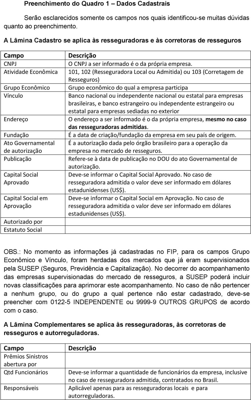 Capital Social Aprovado Capital Social em Aprovação Autorizado por Estatuto Social Descrição O CNPJ a ser informado é o da própria empresa.