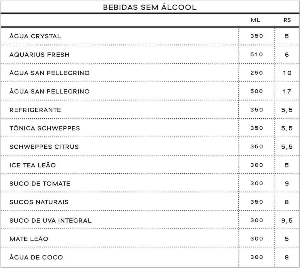 SCHWEPPES 350 5,5 SCHWEPPES CITRUS 350 5,5 ICE TEA LEĂO 300 5 SUCO DE TOMATE