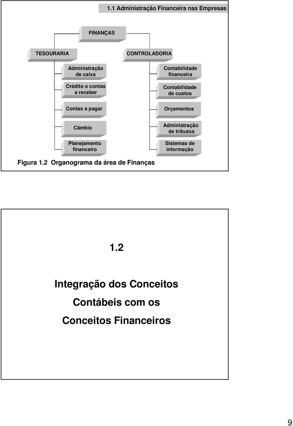 Orçamentos Câmbio Planejamento financeiro Administração de tributos Sistemas de informação Figura