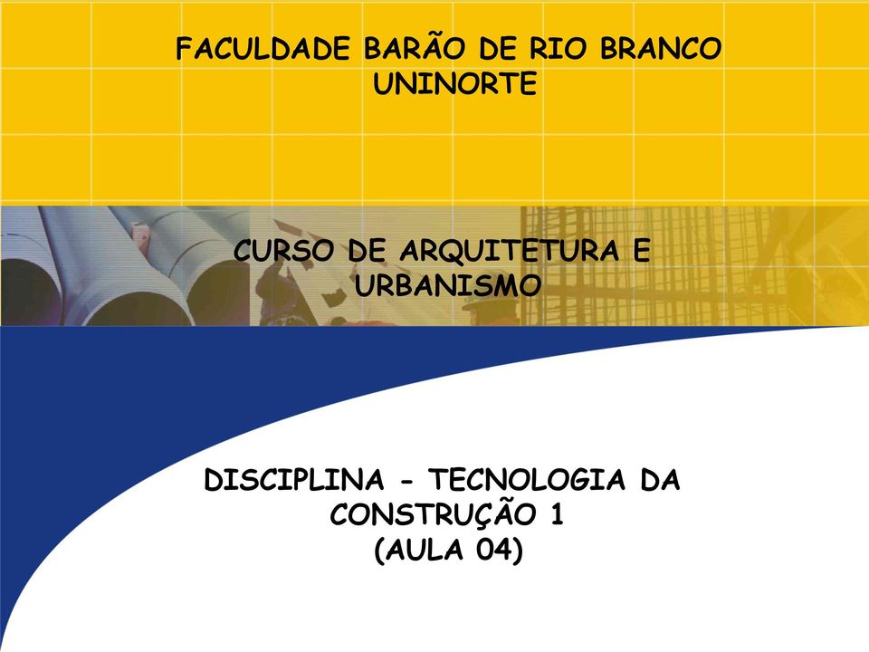 E URBANISMO DISCIPLINA -