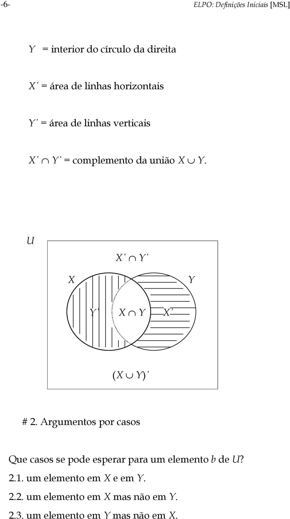 U X Y X Y Y X Y X (X Y) # 2.